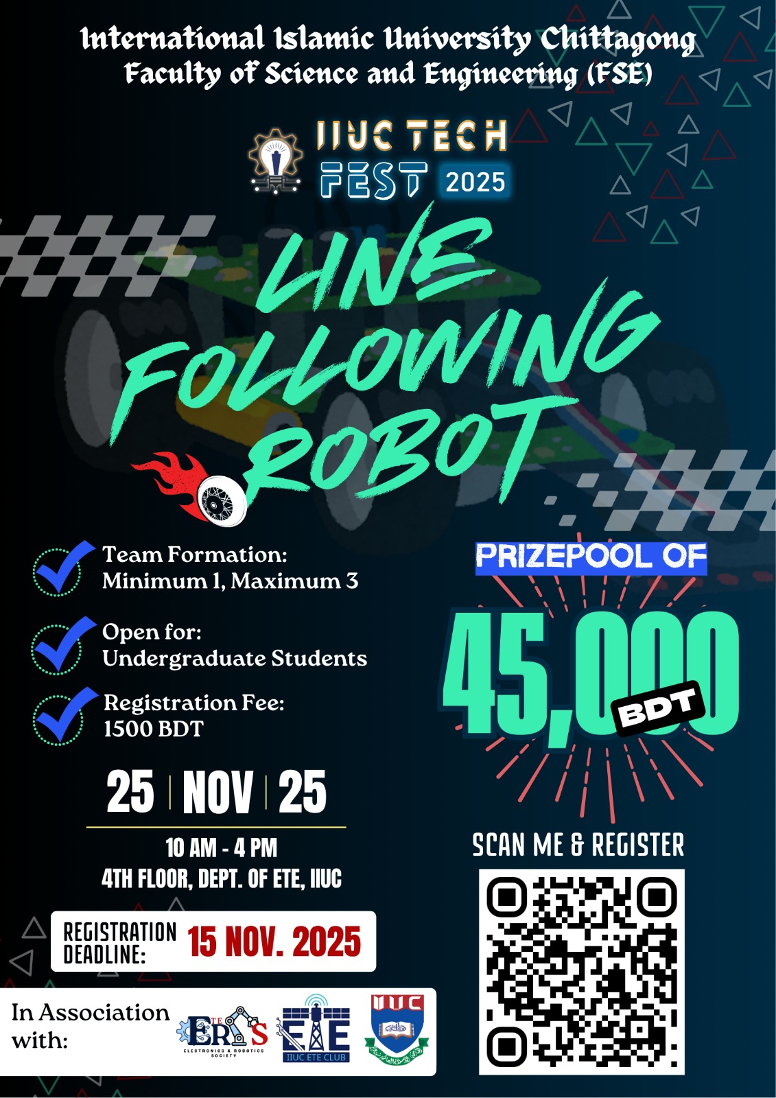 Inter-University Line Following Robot Competition 
 Flyer