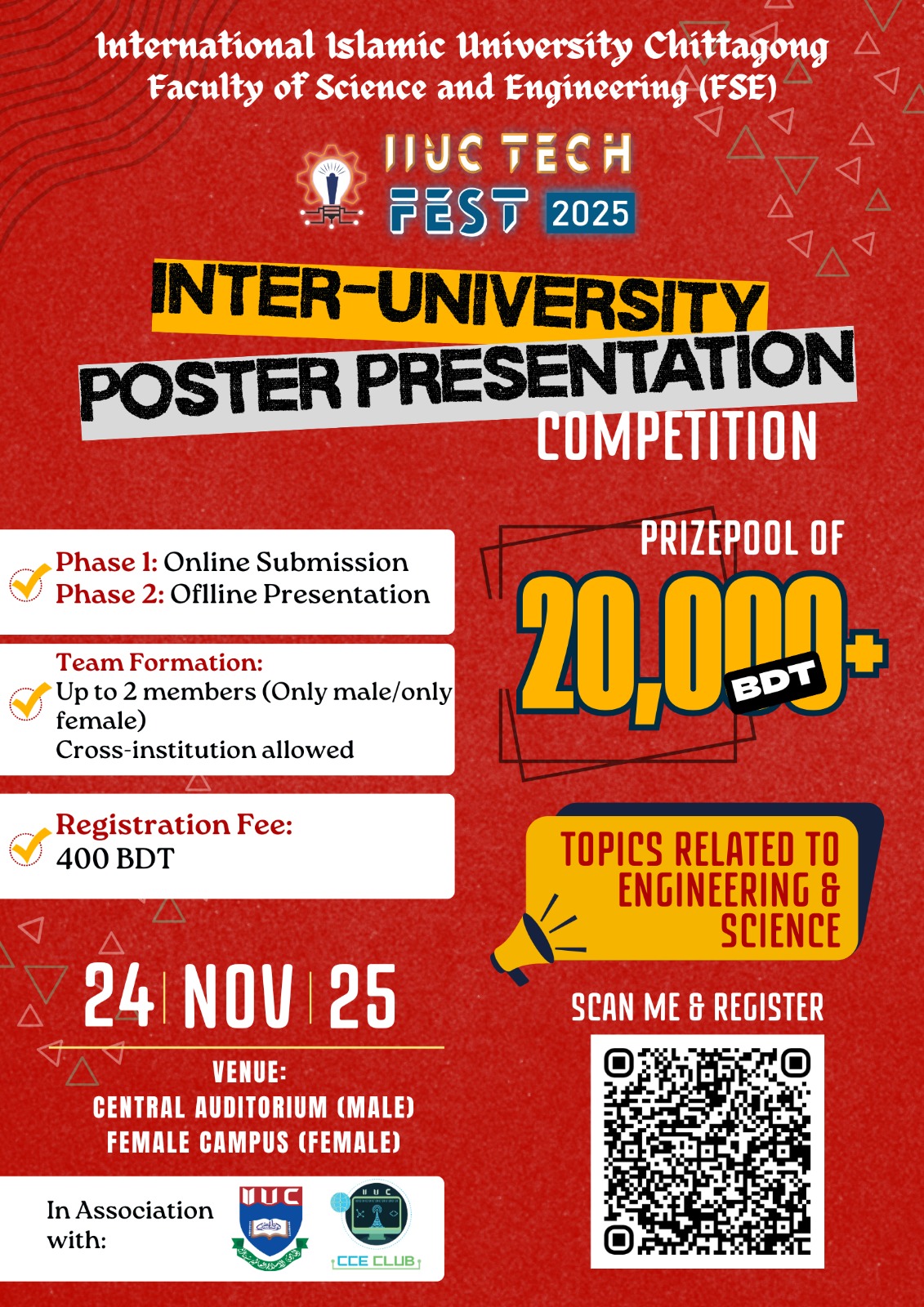 Inter-University Poster Presentation Competition Flyer